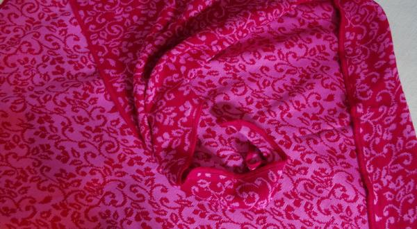 Invero Dreiecktuch Neele pink, Farben , Struktur, Muster